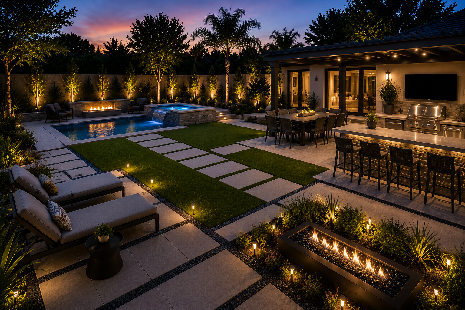 Concrete hardscape design inspiration